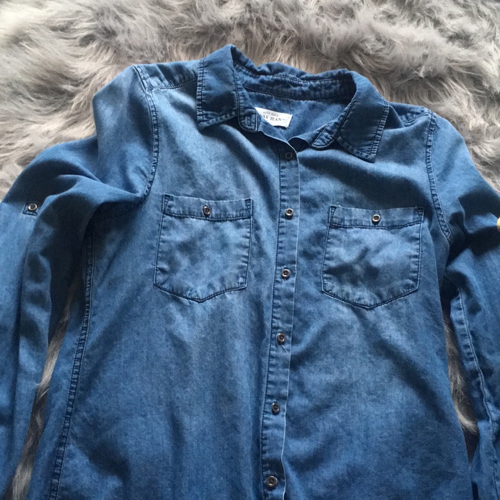 Jean shirt button up